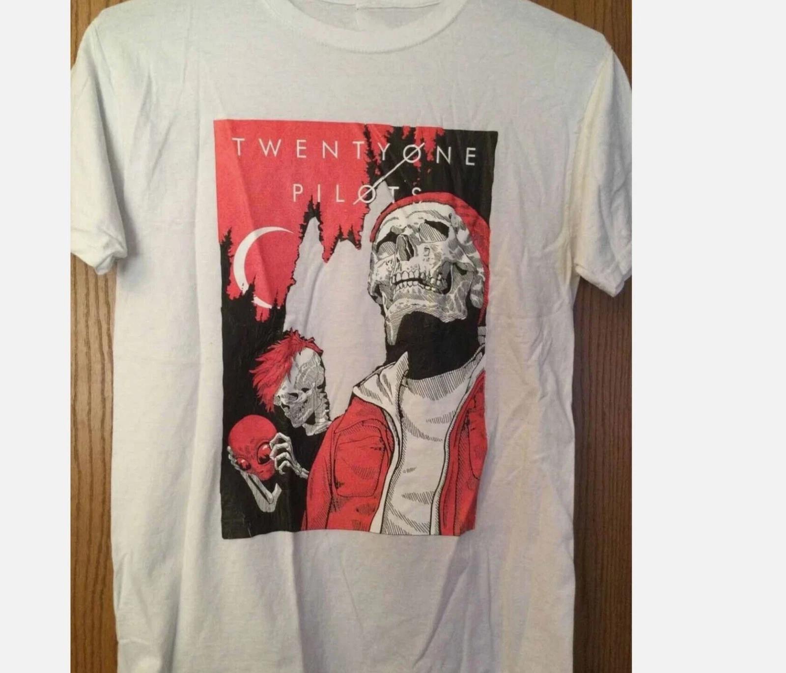 TWENTY ONE PILOTS Графическая футболка группы Смешная Белая Унисекс S-5XL L