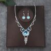 Set di Collana e Orecchini alla Moda in Stile Coreano: Accessori Perfetti per Matrimonio Sposa