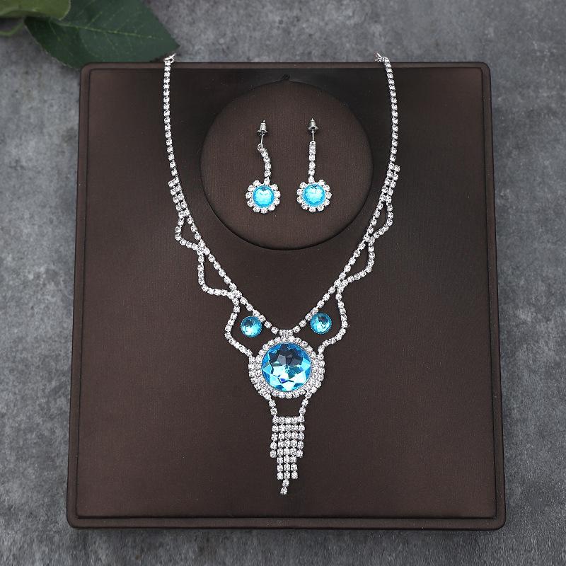 Set di Collana e Orecchini alla Moda in Stile Coreano: Accessori Perfetti per Matrimonio Sposa