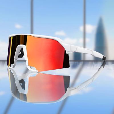 Cycling Sunglasses for Men and Women UV400 Protection 5 Colors Big Frame Running Fishing Sports Eyewear