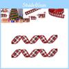 Festive Scottish Plaid Christmas Ribbon 2m Fabric For Classy Holiday Decor