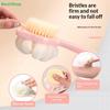 Long Handle Exfoliating Shower Brush Soft Body Scrubber Double Sided Back Cleaning Dirt Remover Massage Bathing Skin Care