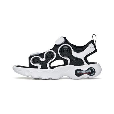Asymmetrical 1 Wear-Resistant Breathable Sports Sandals Kids Sandals Black White 312229912-1