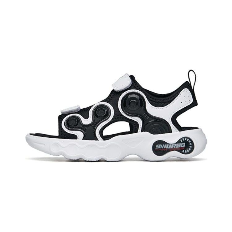 

Anta Asymmetrical 1 Wear-Resistant Breathable Sports Sandals Kids Sandals Black White 312229912-1 30