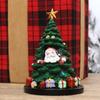Christmas Spirits Miniature Christmas Tree Figurine ,Durable Resin Desktop Decoration for Office Home Dorms Living Space