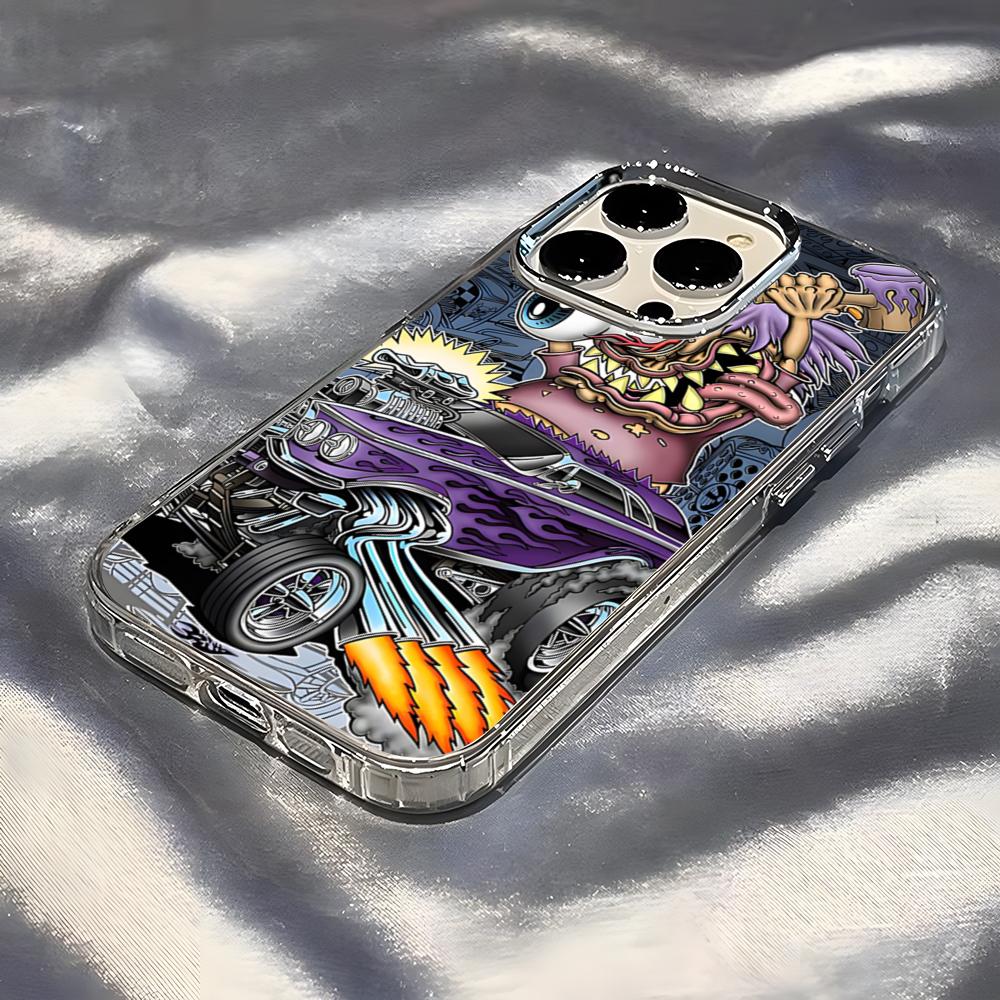 Rat Fink Phone Case For IPhone 17 Pro Max 16 15 14 Pro Max IPhone 13 Pro Max 11 Plus Transparent Cover