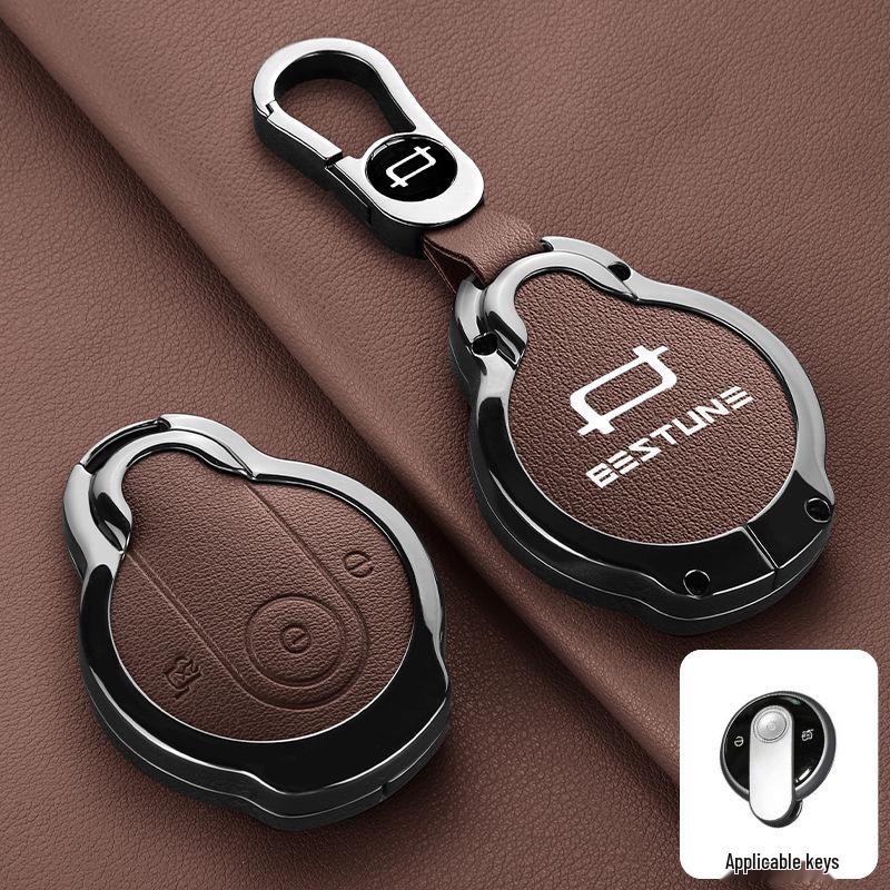 Cute Horse Key Cover for 2026 Bestune Pony - Yueyi 03/07 Metal Shell with Buckle