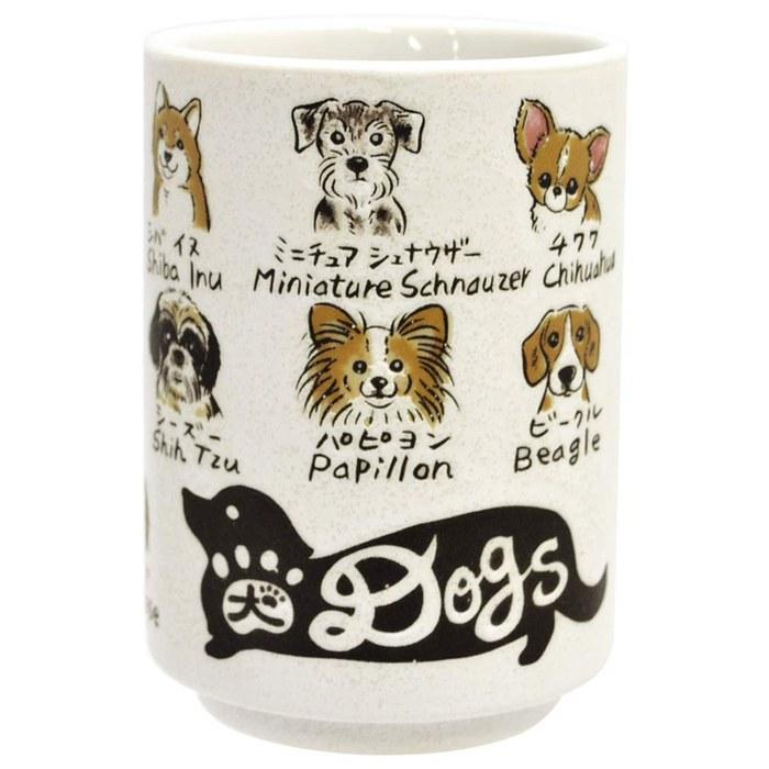 Ippinsha Yunomi Sushi Yunomi Mino-yaki 280ml Dog YAMATO 50369