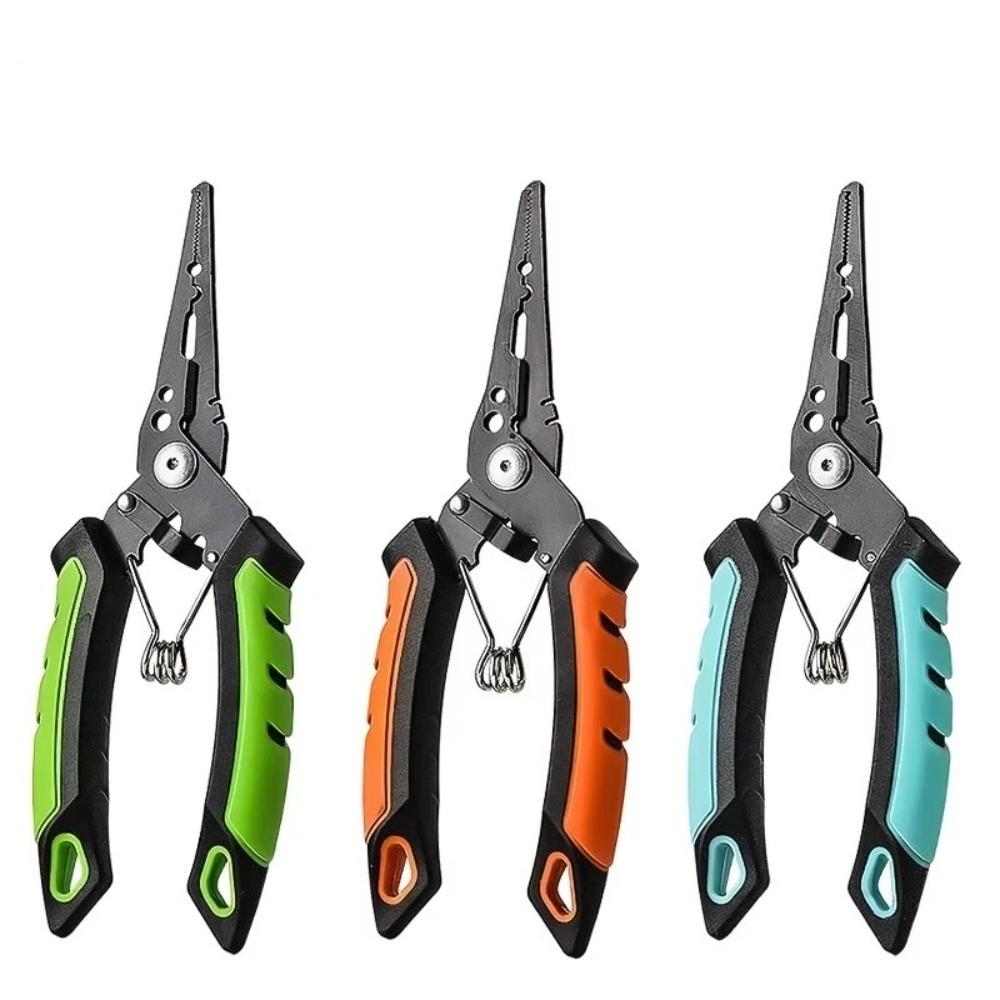 Straight Mouth Fish Control Pliers Stainless Steel Multi-functional Pliers Fishing Trip