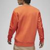 Jordan Embroidered Logo Fleece Sport Casual Sweatshirt Men Tops Orange DV7589-817
