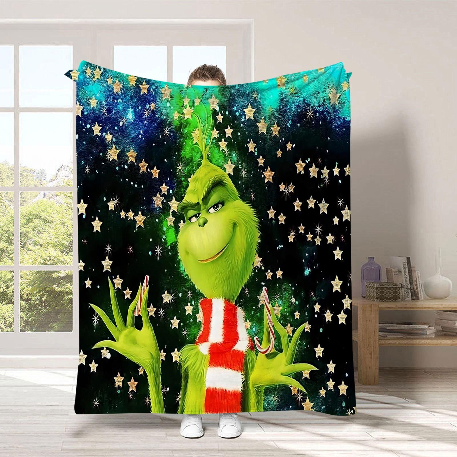 

Рождественский чехол для одеяла, мягкое и удобное плюшевое шерстяное фланелевое одеяло One Size