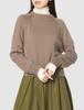 Mira Owen Knit Pullover Set Docking Balloon Dress 09WFO214015 OLV 1 Women's