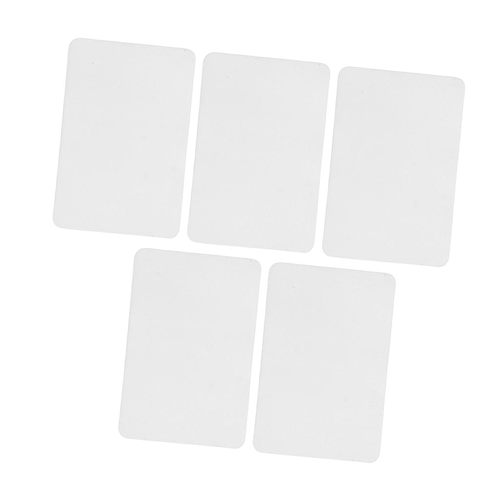 5PCS Inflatable Boat Repair Patch PVC Waterproof Air Leakage Prevention Kayak Repair Patch for Boat Repair Kit White