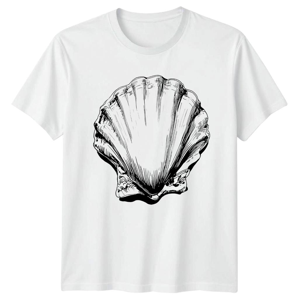 Seashell Animal Mens T-Shirt Womens Tee Nature Graphic Unisex Top