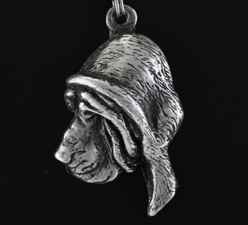 Bloodhound, St. Hubert Hound, Sleuth-hound – Necklace with dog, silver-plated pendant for dog fan | Art-Dog