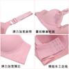New Breathable Hole Lace Embroidered Underwear Women's Simple Style Bra Large Size Steel Rimless Underwear Women