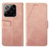 IDEWEI For Xiaomi 15 Case Leather Wallet Phone Cover Stand Calf Texture