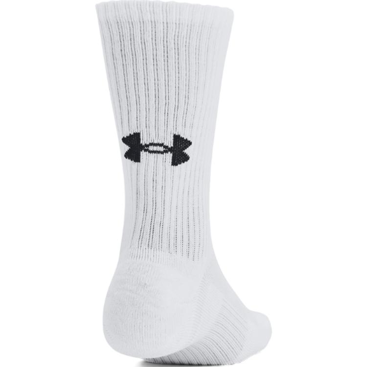 Under Armour Logo Jacquard Knit Mid-Calf Socks 3-Pack Unisex socks White 1386311-100