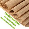 30cm Width Jute Linen Vintage Natural Table Runner Burlap Rustic Khaki Party Country Wedding Christmas Decoration Chair Decor