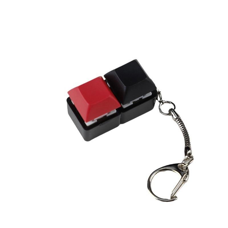 4-Keys Mechanical Keyboard Key Toy Keychain Party Stress Relief Diy Fidget Button Keycap Fidget Keyboard Toys Finger Keyboard