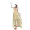 French Yellow Suspender Tube Top Dress Women's Summer Seaside Vacation Irregular Beach Long Skirt