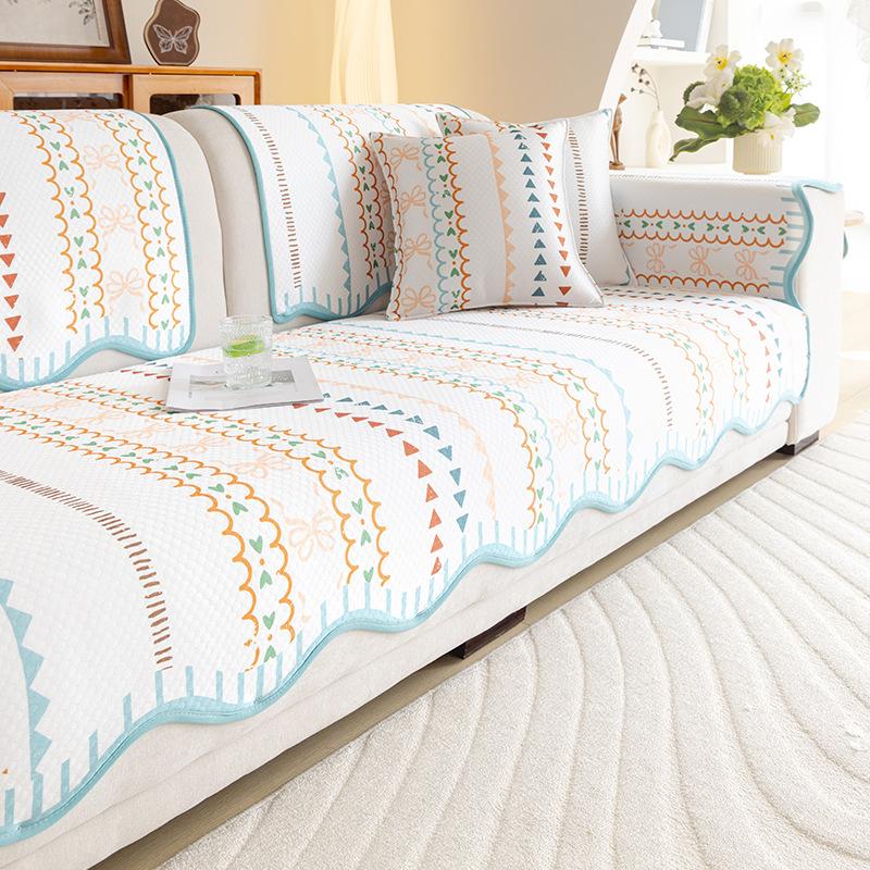 

Summer New Cool Sofa Cushion All-Inclusive Cover, Summer Sofa Seat Cushion Special-Shaped One-Piece Combination Sofa Cushion 70*70cm