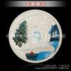 European & American Christmas Snowflake Scene Commemorative Coin: Cartoon Love Lucky Coin Collection