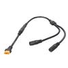 55cm Kupferkern Ladekabel XT60 Stecker auf Doppelt DC8020 Buchse PVC und Kupferstruktur für verschiedene Batterien Auto