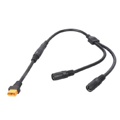 55cm Copper Cores Charging Cable XT60 Male To Double DC8020 Female PVC and Copper Texture for Various Batteries Car