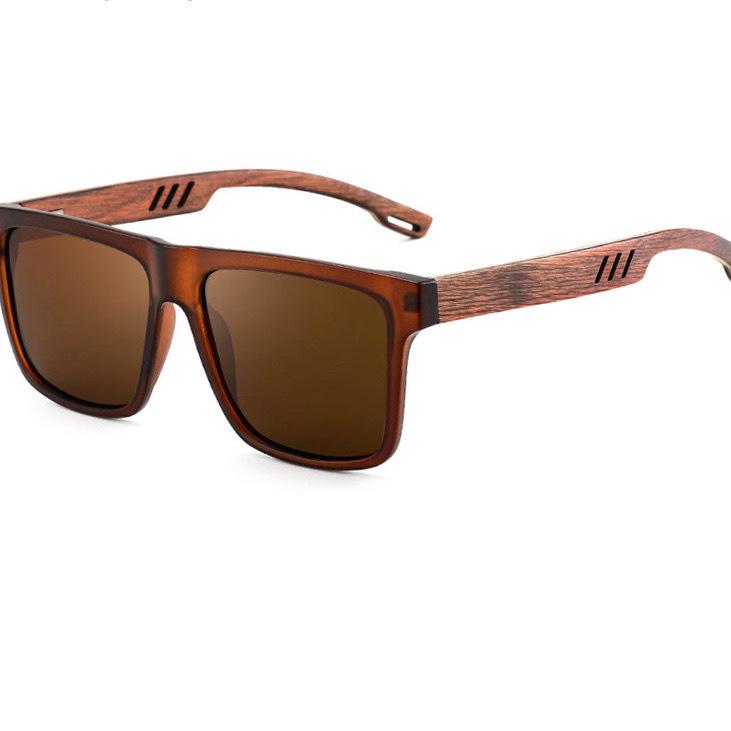 

2025 Trendy Men s Polarized Bamboo-Style Sunglasses with UV Protection