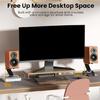 Desktop Speaker Stand 6° Incline Speaker Stand with Vibration Absorption Pads Support 22lbs Studio Monitors Holder