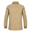 Plus Size Men's Mid-Length Spring/Autumn Windbreaker - Casual Middle-Aged Jacket