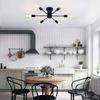 Lampada da soffitto in ferro battuto nordico Personalite Grand Living Room Light Semplice e moderna Sala da pranzo Studio Camera da letto Illuminazione