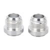 2Pcs Fuel Line Fitting Adapter Billet AN12 12AN Male Thread Weld On Bung Accessory