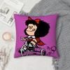 Cartoon Cute M-Mafalda Pillow Case Square Double-Sided Printing Sofa Cushion Cover Pillowcase Bedroom Bedside