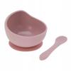 Silicone Bowl with Suction Base for Baby Feeding & Spoon, 1 Piece