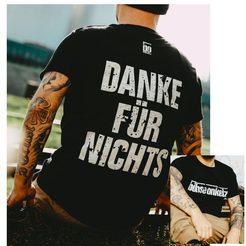 2026 Böhse Onkelz Graphic Cotton T-shirt Unisex Summer Short Sleeve Fashion Brand Tee Luxury Casual Vintage Tees