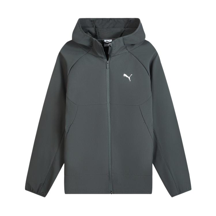 

Puma Woven Jacquard Fleece Brand Logo Water-Resistant Loose Comfortable Thin Velvet Hooded Long Sleeve Jacket Men jackets 693544-44 XXL