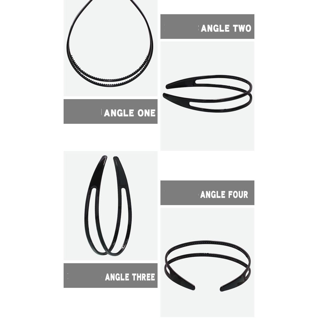 3pcs Nonslip Headband Set for Women Comfortable Wear Wide Double Breasted Hairhoop for Sport and Everyday Use