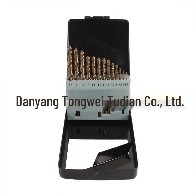 

13/19/25pc M35 Burnished Straight Shank Twist Drill Bit Set