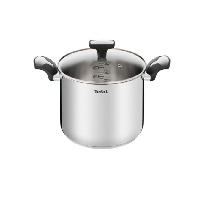 Tefal Marmite inox 22cm + couvercle en verre - e3016104