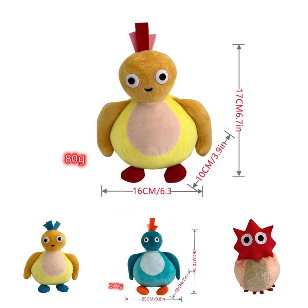 New Twirlwoos Animated Plush Toy For Babies Soft And Adorable Cartoon Bird Figurine Kids Gift