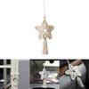 Christmas Crochet Cotton Stars Handmade Christmas Tree Hanging Ornament Pendant Hand-Knitted Milk Cotton Xmas Decoration