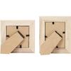 Wooden Frame - Decorative Objects - Rectangular - Beige - Contemporary - Support 2 Sizes