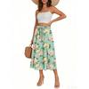 Women's Skirt Bohemian Skirt Floral Print Casual Temperament Pocket Skirt