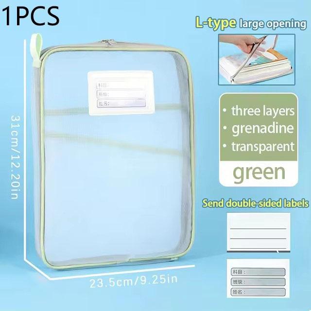 A4 Student Teacher Books Storage Bags Large Capacity Stationery Organizer Bag Folders School Office Supplies Stationary Bag