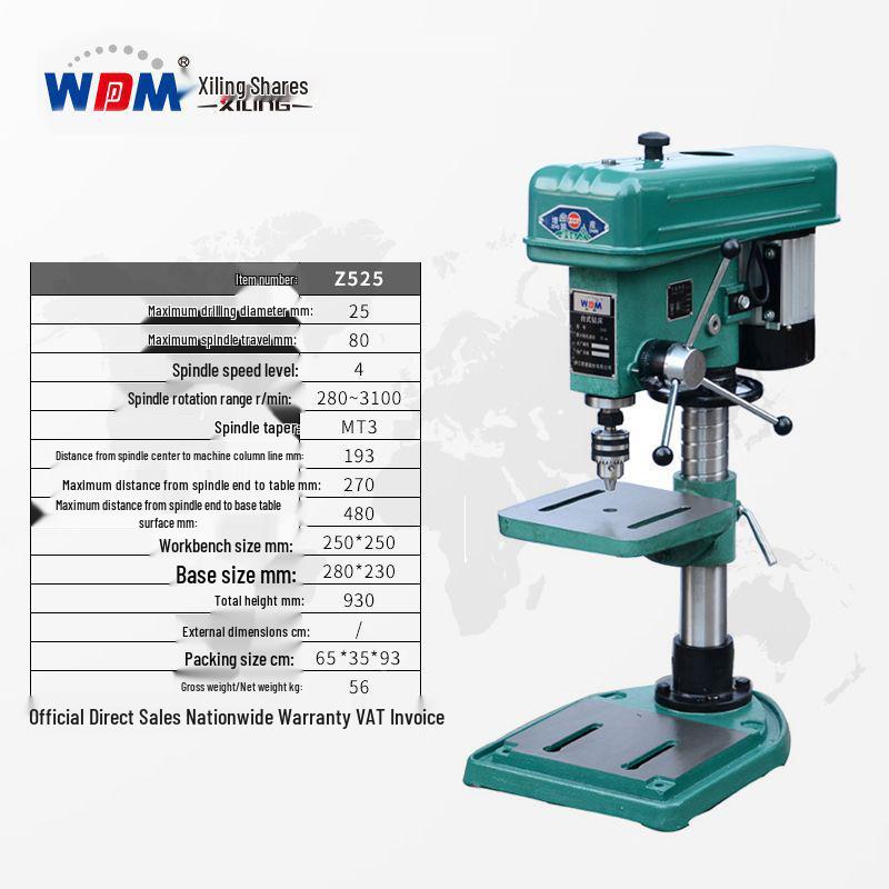 Xiling Z516 Industrial Drill Mill Table (16-25MM) for Household & Bead Drilling