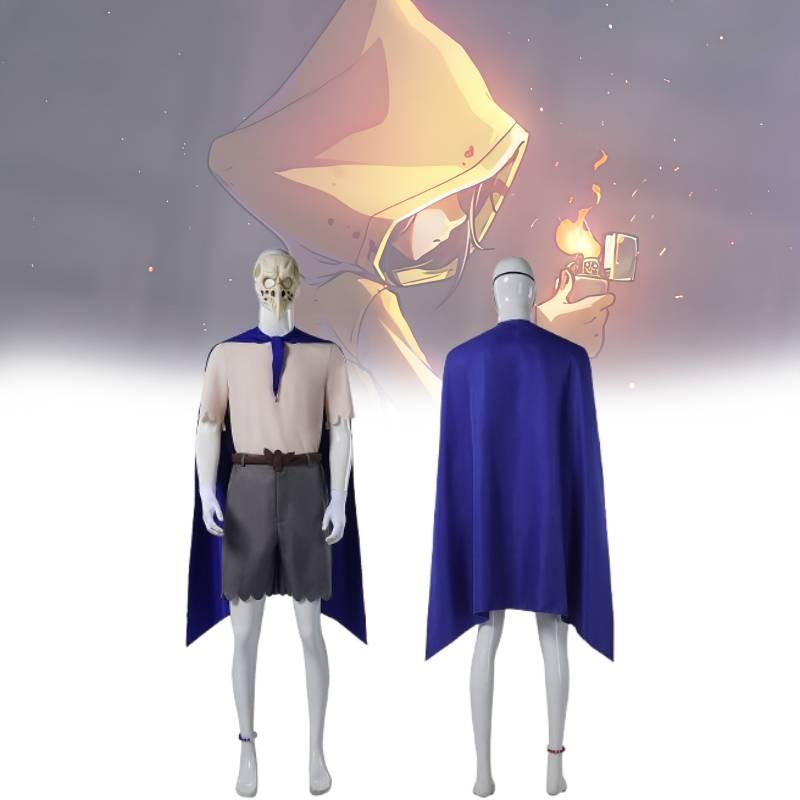 Little Nightmares Cosplay Costume For Adults Featuring Unique Alone Character Design In Blue Color