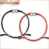 925 Sterling Silver Möbius Figure Eight Red Agate Bracelet - Couples Jewelry Bangle