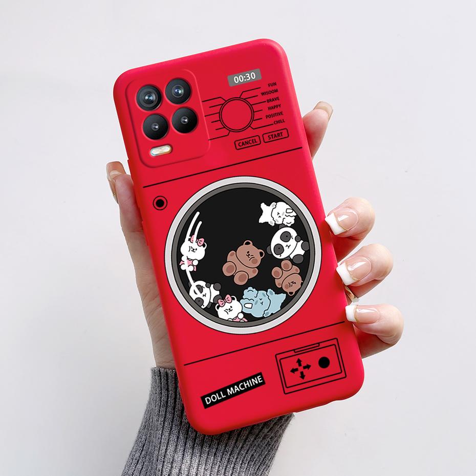 For Realme 8 Case Bear Cartoons Cat Cute Cover Coques For Realme 8 Pro Phone Cases Cover Realme8 5G Realme 8i Fundas Soft Capa